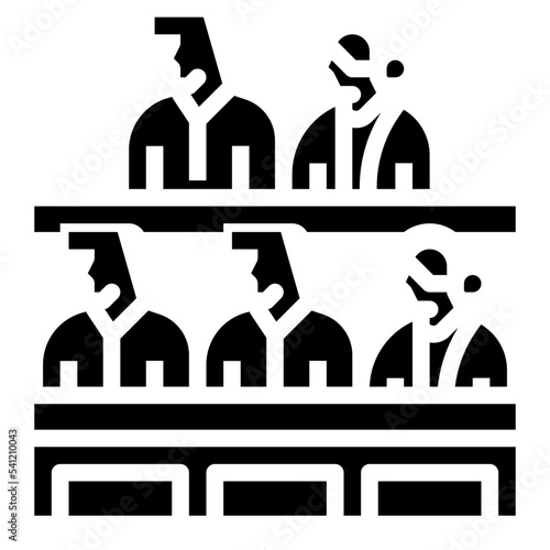 jury glyph icon