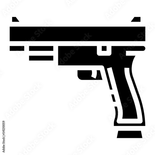 gun glyph icon photo