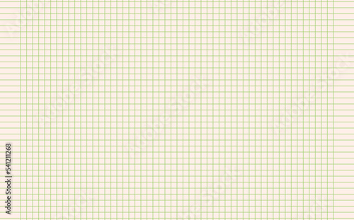 Graph paper. Printable squared grid paper with color horizontal lines. Geometric background for school, textures, notebook, diary. Realistic lined paper blank size reversal A5