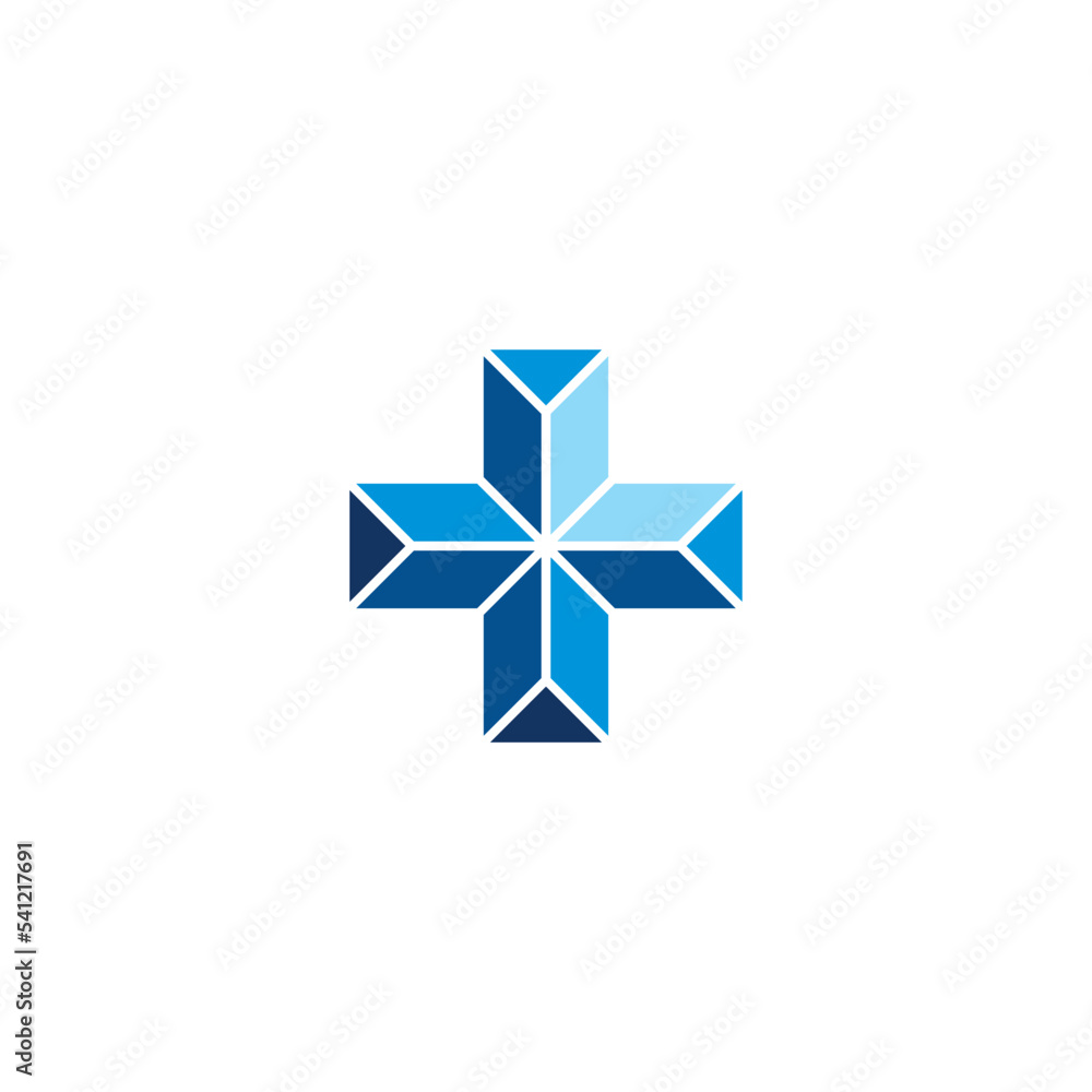 blue plus symbol vector logo icon blue plus symbol vector logo icon