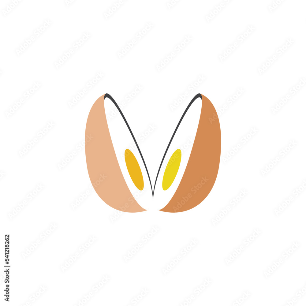Fototapeta premium cutted egg logo vector icon design