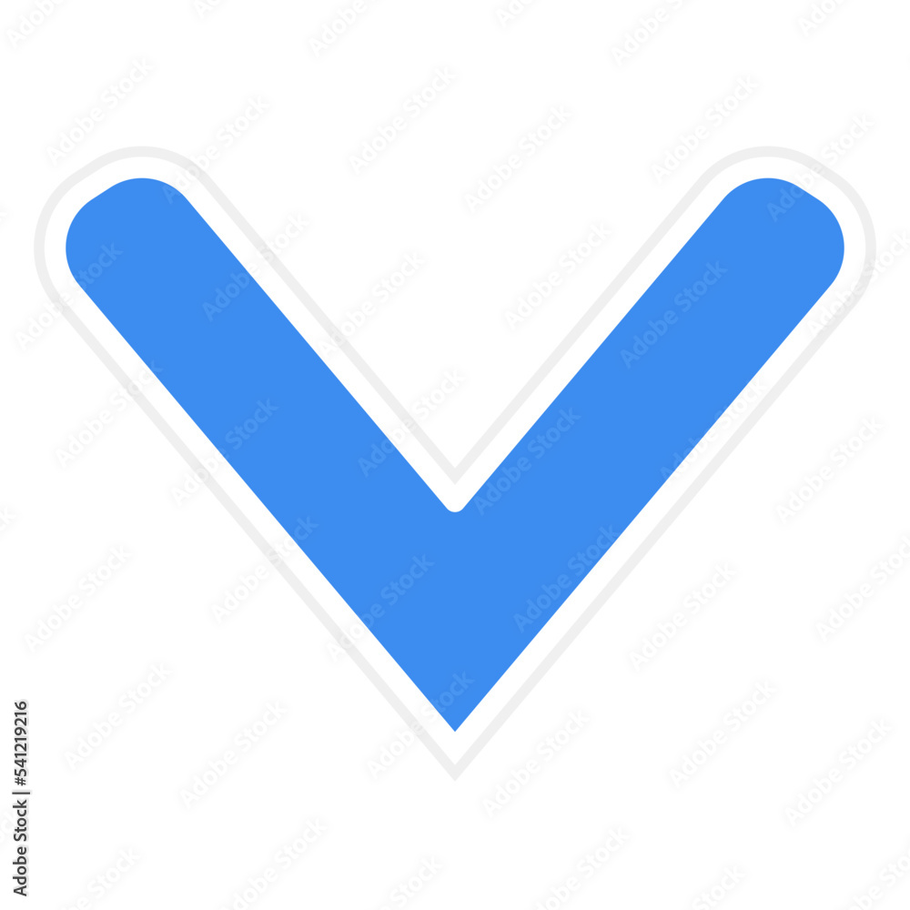 Down Chevron Icon Style Down Chevron Icon Style