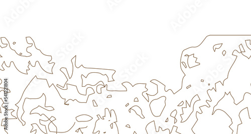Minimal topographic line contour map. Modern texture decoration element. Topographic map pattern. Vector, 2022-2023