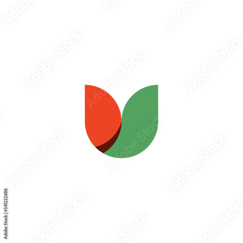 logo letter u geometric icon