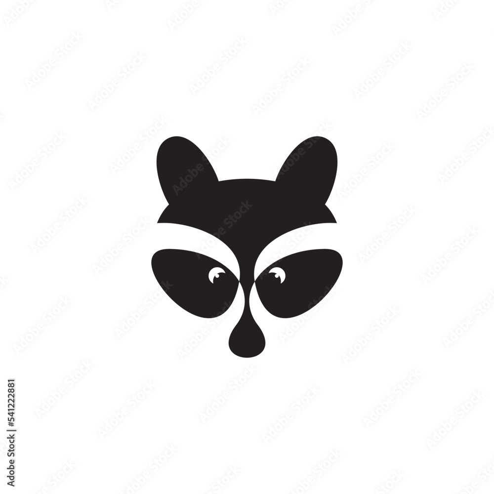 raccoon animal vector logo icon raccoon animal vector logo icon