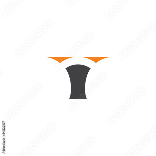 pillar logo letter y vector icon