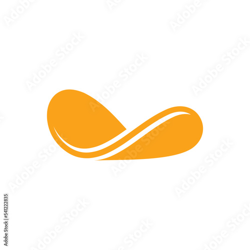 potato chips logo design element vector icon