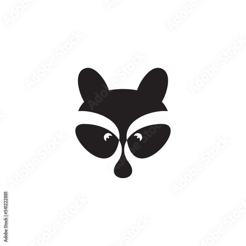 raccoon animal vector logo icon