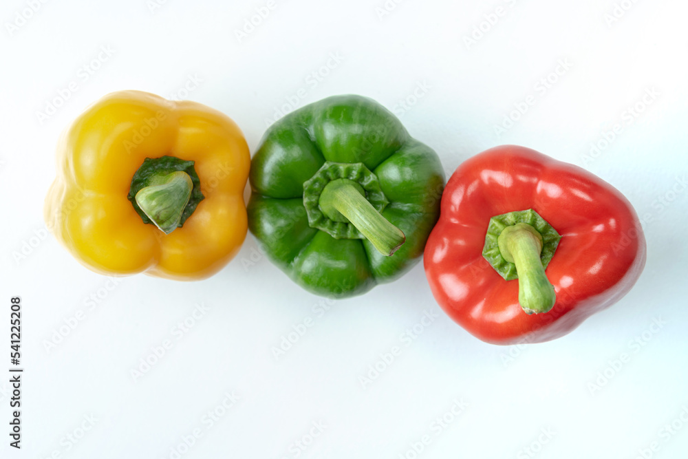 Yellow, green and red bell peppers useful to the body. Yellow, green and red bell peppers useful to the body.