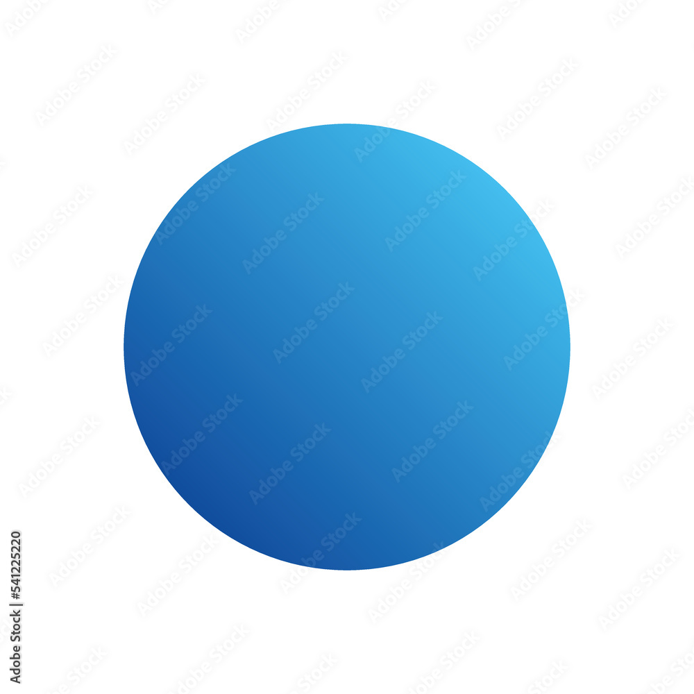blue gradient circle background. Abstract gradient background in the form of a circle. Editable background in EPS 10 format. Circle shape with blue gradient