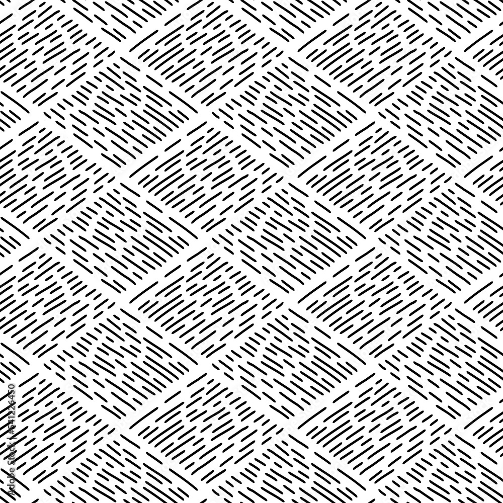 Abstract graphic black- white seamless pattern. Simple background for fabric, textile and linen, decoration, invitation, wallpaper, pattern fills or web page backdrop, print, gift and wrapping paper