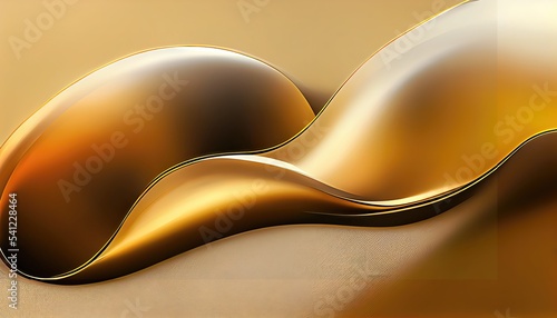 Clear images, beautiful curves, golden metal textures, abstract, elegant, delicate and luxurious retro dramatic graphic design elements