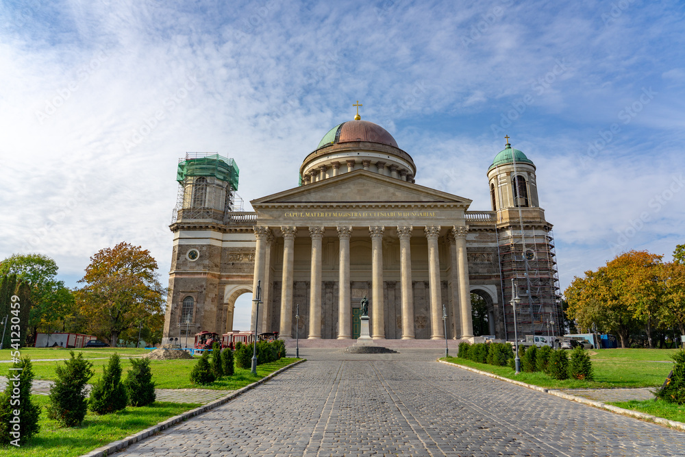 renovation of Cathedral of Our Lady of the Assumption and Saint Adalbert in Esztergom Hungary