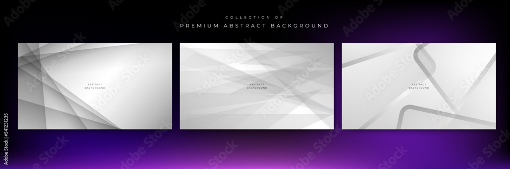 Modern simple white abstract background with geometric shape and wave curve line. Abstract geometric white and gray color elegant background. vector illustration