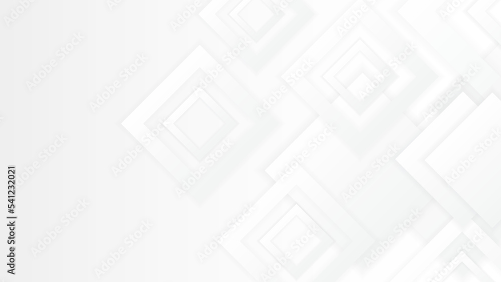Abstract grey hi-tech polygonal corporate background with square