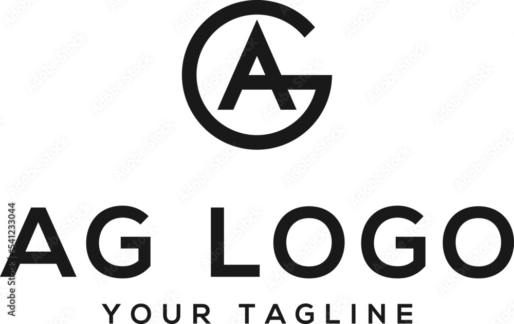 AG A G Letter Logo Design vector AG A G Letter Logo Design vector