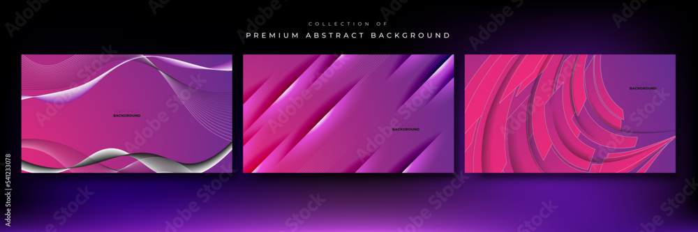 Abstract background with curved lines in dark purple and pink gradient colors Abstract background with curved lines in dark purple and pink gradient colors