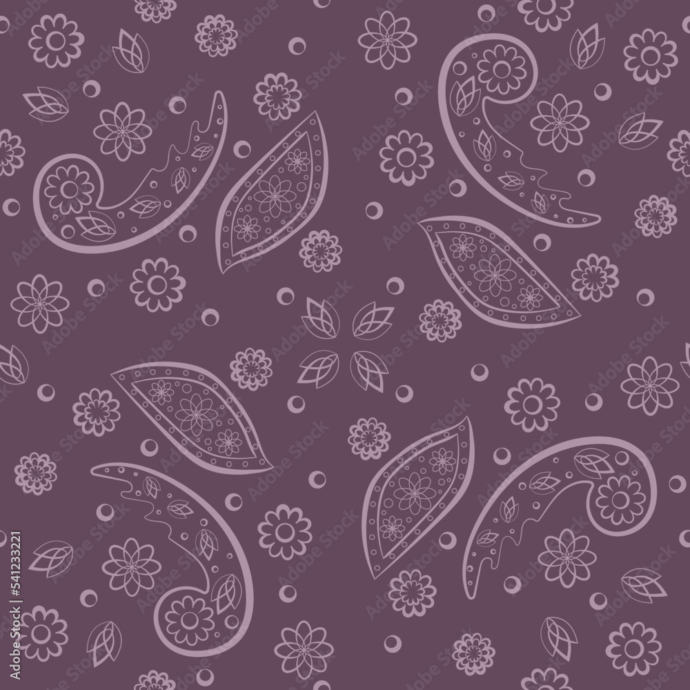 Seamless pattern paisley8 Seamless pattern paisley8
