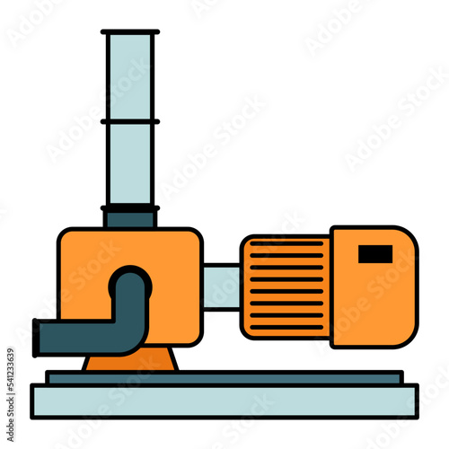 Sewage Pumps Concept, centrifugal industry pump vector  icon design, Water Treatment and Purification Plant symbol, Sterilization and Filtration Industry Sign, Desalination Biotechnology stock illustr
