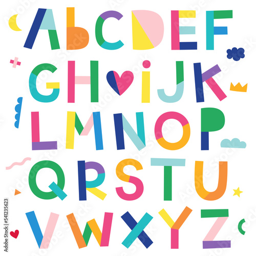 hip hip yay party alphabet set