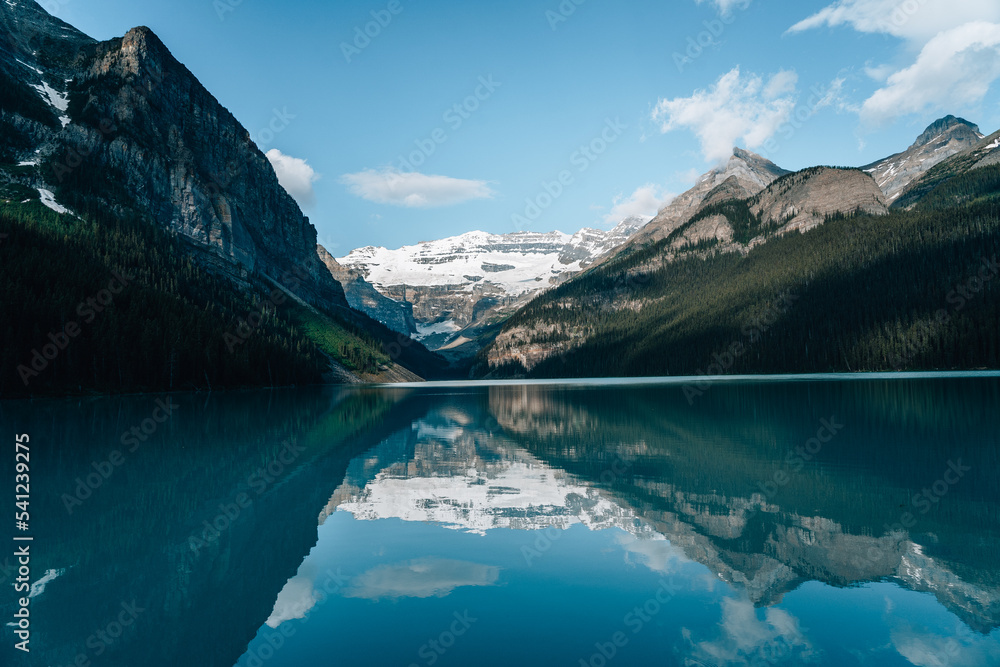 lake in the mountains in canada