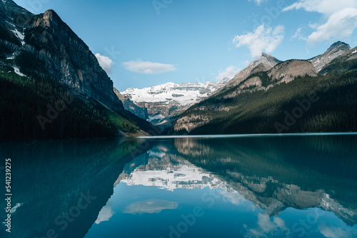 lake in the mountains in canada