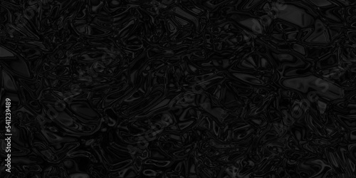 Black crumbled paper with stains, black marble texture, black grunge texture with stains, Abstract black fabric texture, black foil background for creative design and wallpaper.