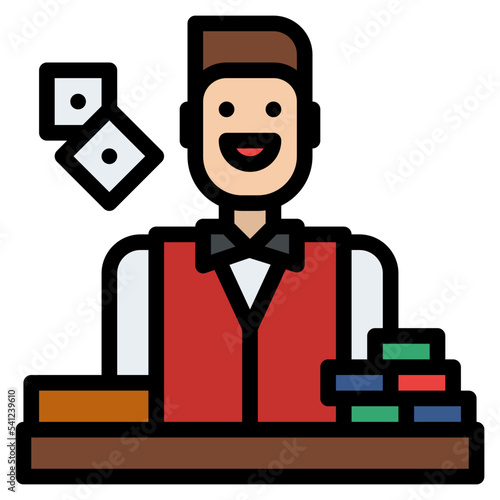 croupier bet gambling casino