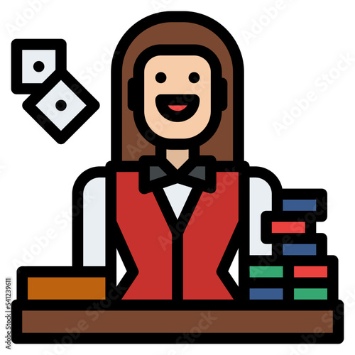 croupier bet gambling casino
