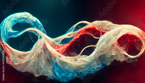 Banners with flowing liquid shapes, aneba shapes, abstract dynamic elements photo