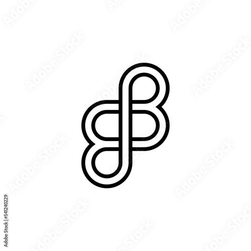 Modern initial BB logo letter simple and creative design concept