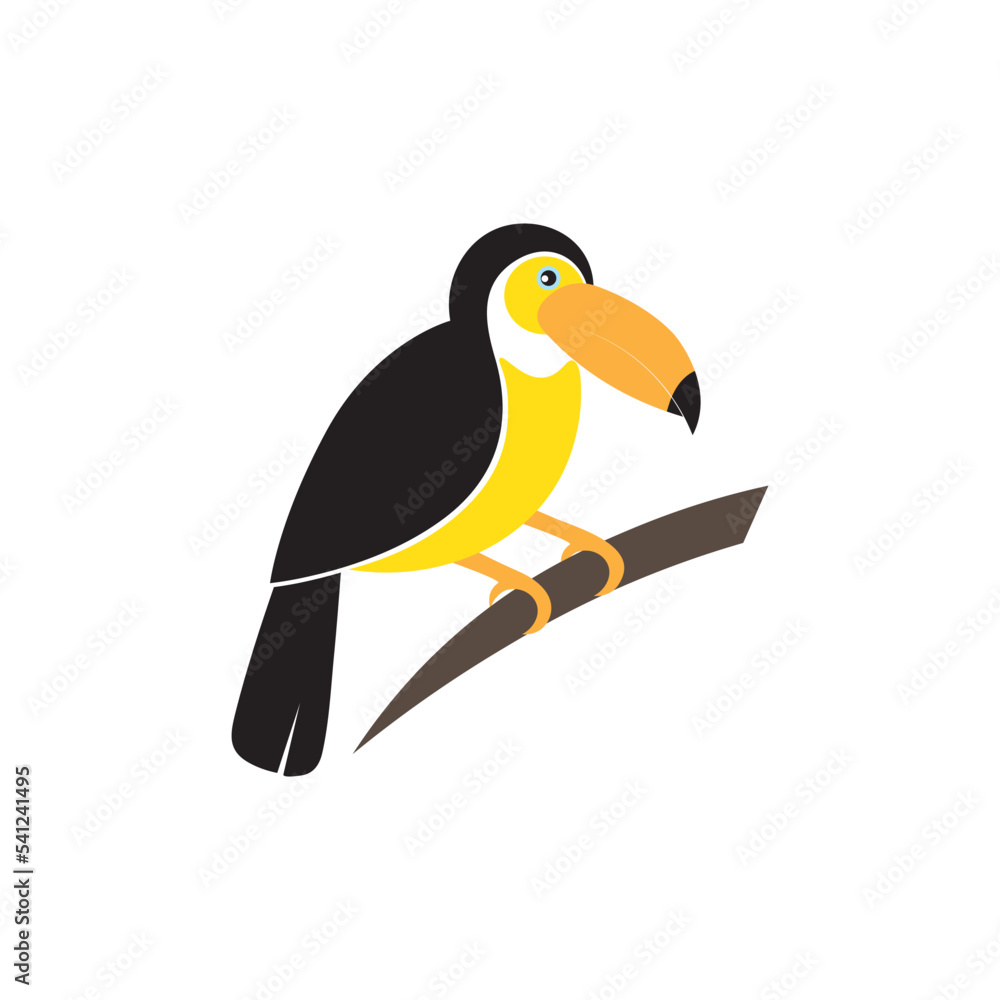 Fototapeta premium Toucan icon logo free image vector