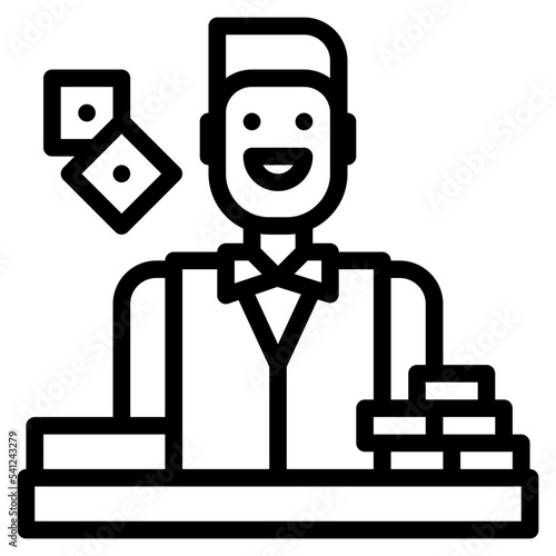 croupier bet gambling casino