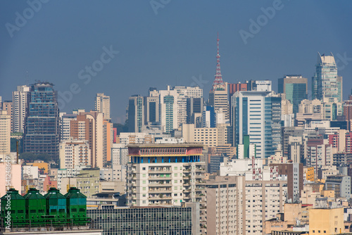 Sao Paulo City Skyline With Endless Building View in the Horizon