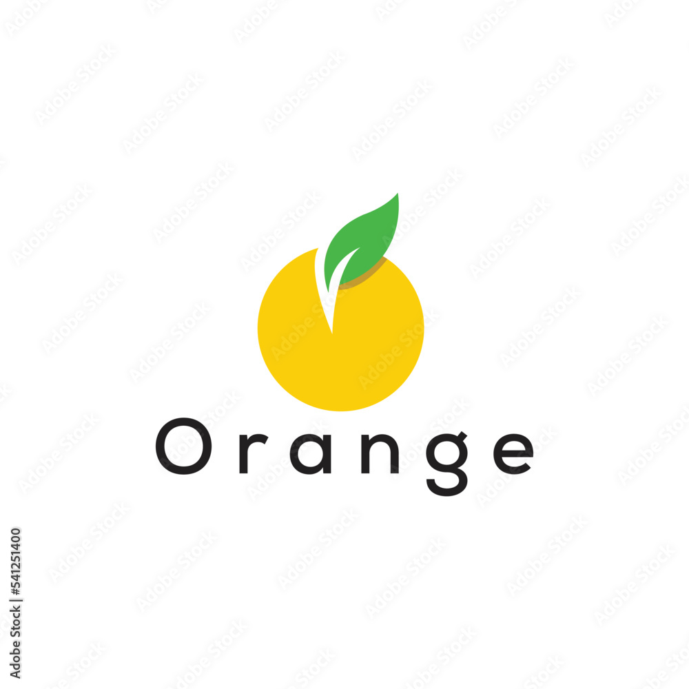 Modern Orange Logo Design Template for Your Business