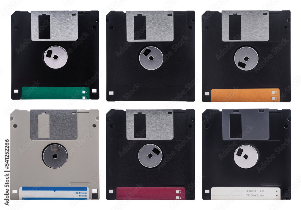 Obraz premium floppy disks isolated and save as to PNG file