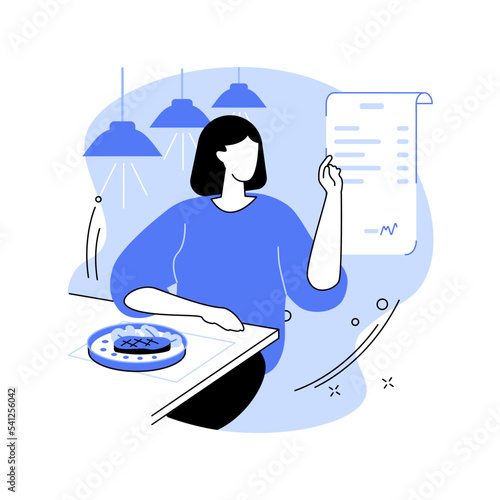 Asking for the bill isolated cartoon vector illustrations.
