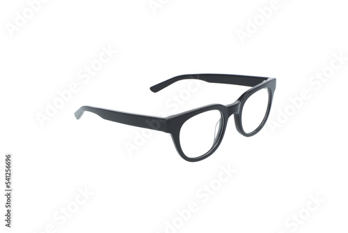 glasses on white background