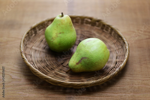 The doyenne du comice is a French pear variety first cultivated in the 19th century. photo