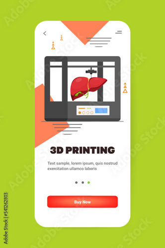 liver model prints on 3d bio printer medical printing of human transplantation organ biological engineering bioprinting