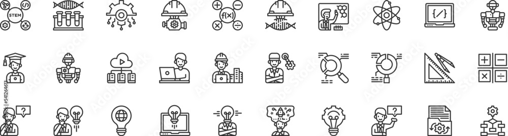 Stem Education Icon Vector Illustration, Education, Science, Technology, Engineering, Mathematics Stem Education Icon Vector Illustration, Education, Science, Technology, Engineering, Mathematics