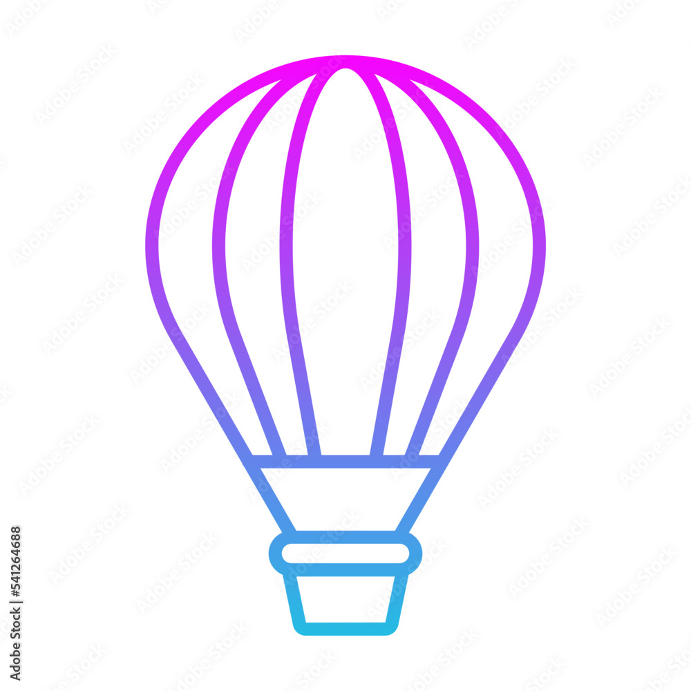 Fototapeta premium Hot Air Balloon Icon
