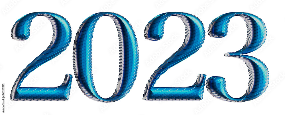 New Year 2023 Creative Design Concept - 3D Rendered Image New Year 2023 Creative Design Concept - 3D Rendered Image