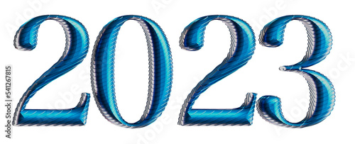 New Year 2023 Creative Design Concept - 3D Rendered Image