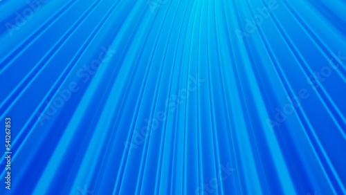 Blue gradient colored striped background. 3d rendering.