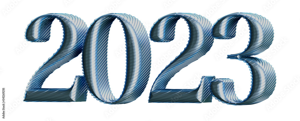 New Year 2023 Creative Design Concept - 3D Rendered Image New Year 2023 Creative Design Concept - 3D Rendered Image