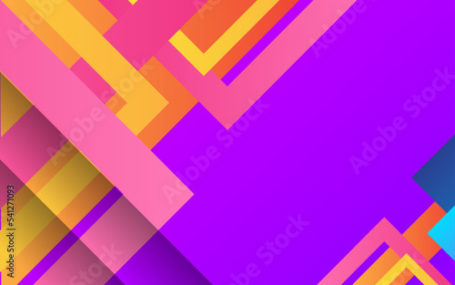 Abstract colorful geometric with gradient purple background