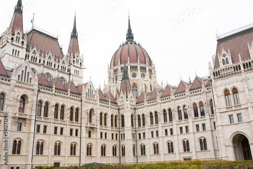 General view of the Hungarian Parliament, Budapest.