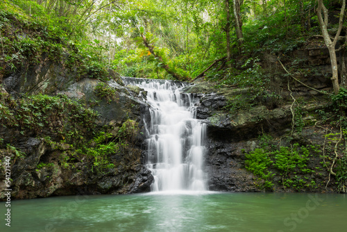 Ton Rak Sai Waterfall is in Namtok Sam Lan National Park  Saraburi Thailand.