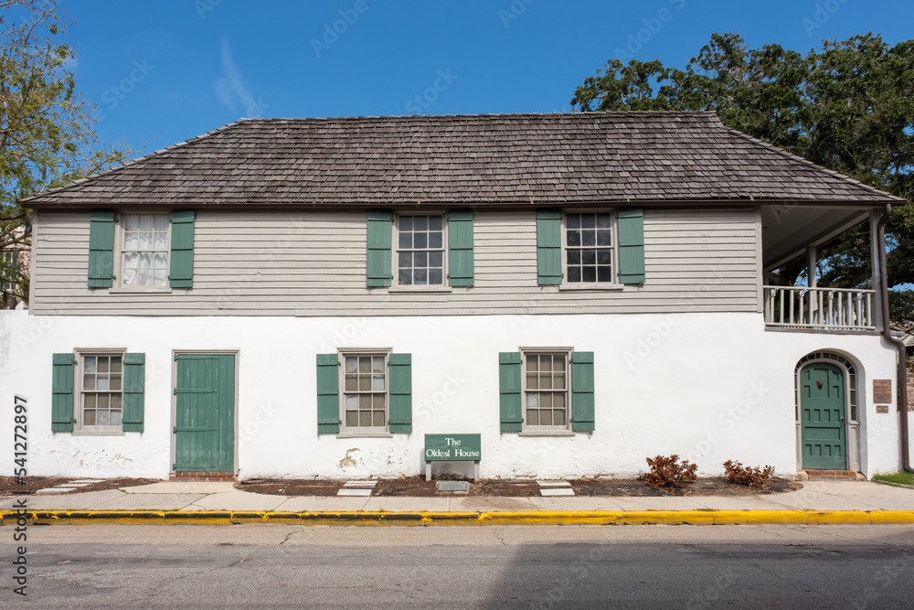 The Oldest House from 1727-St. Augustine, Florida, USA The Oldest House from 1727-St. Augustine, Florida, USA
